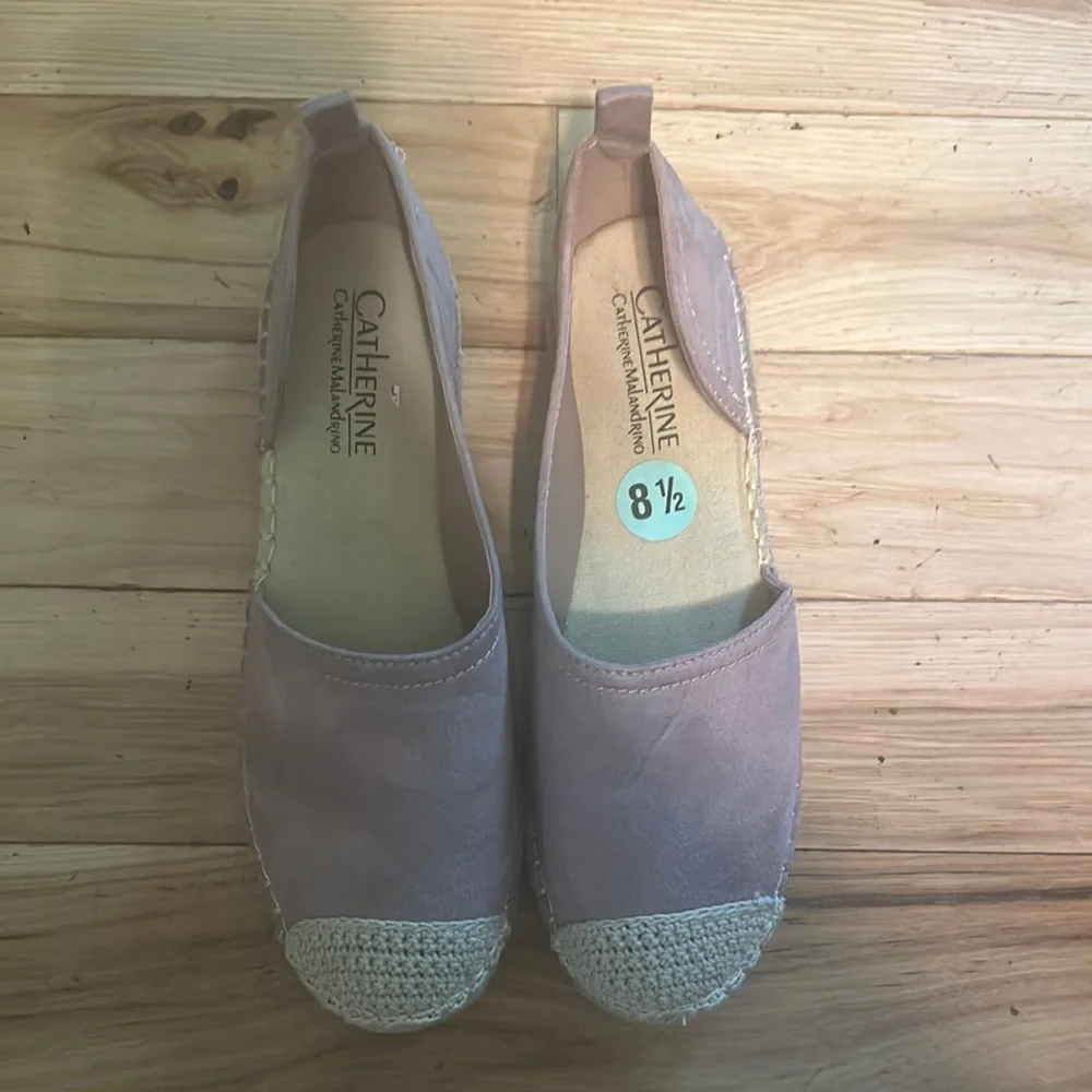 Catherines Pink Espadrille Shoes Casual Comfort - Picture 1 of 5